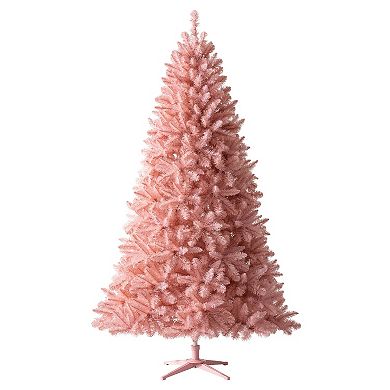 Treetopia Pretty In Pink 8 Foot Artificial Prelit Christmas Tree With Stand