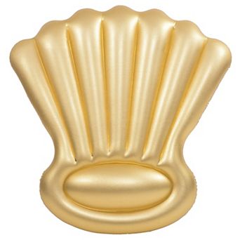 6' Inflatable Golden Shell Swimming Pool Float