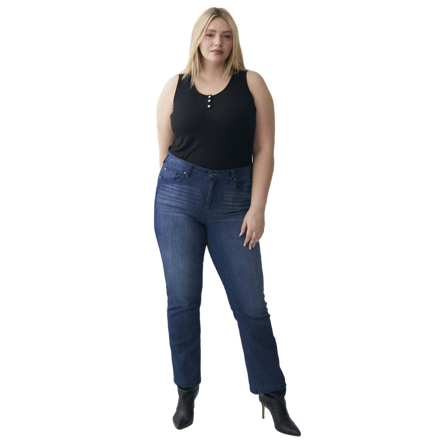 Priga Denim Cotton Capri Jean Leggings