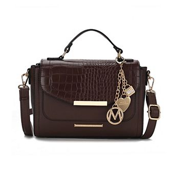 Mkf Collection Sylvie Croco Embossed Women’s Shoulder By Mia K