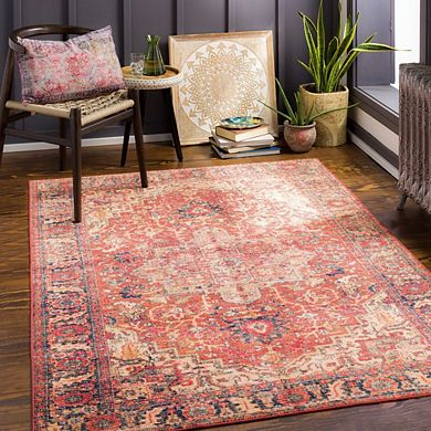 Palos Heights Traditional Washable Area Rug