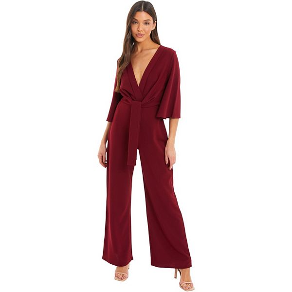 Quiz Women's Tie-front Jumpsuit