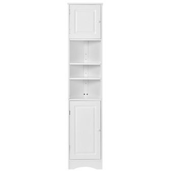 Merax Multi-functional Corner Cabinet Tall Bathroom Storage Cabinet