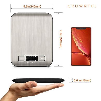 Crownful Food Scale, 11lb Digital Kitchen Scales