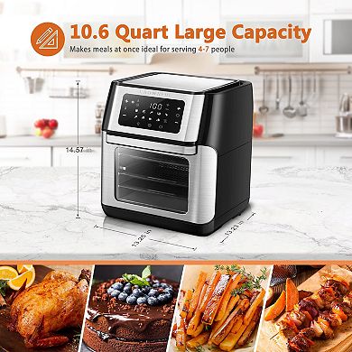 Crownful Smart Air Fryer 10.6 Quart