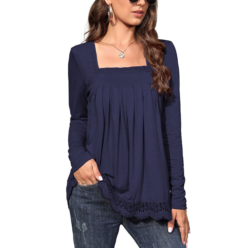 Nora | Women's Oversized Longline Top Long Sleeve Tunic with Pockets main image 0