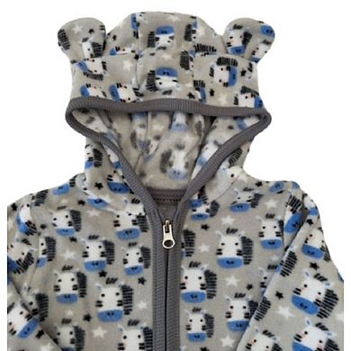 Newborn & Toddler Hoodie Polar Fleece Jackets With Ears For Little Boys & Girls