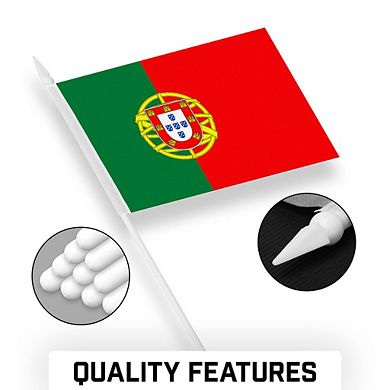 G128 4x6 Inches 30pk Printed 150d Polyester Handheld Stick Flag