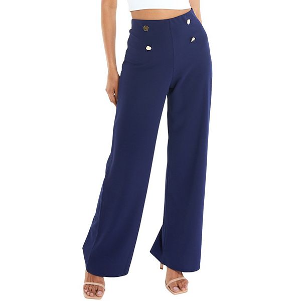 Quiz Women's 4 Button Palazzo Pant