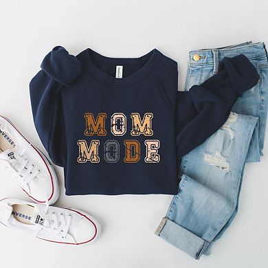 Colorful Mom Mode Stacked Bella Canvas Sweatshirt