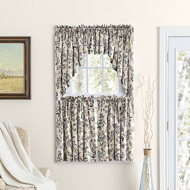 Waverly Gardens Rod Pocket Tier Pair Curtain