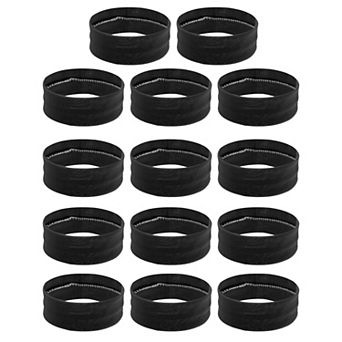 Sport Headband Women Yoga Sweatband Stretchy Soft Polyester Yellow