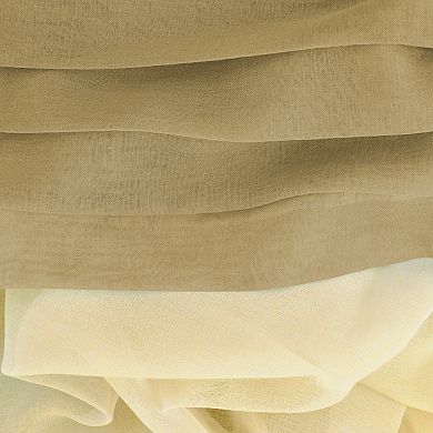 Geneva Absolute Shower Curtain W/attached Liner & Back Tabs