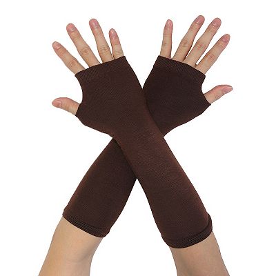 Women's Arm Warmers Winter Elbow Length Long Fingerless Gloves