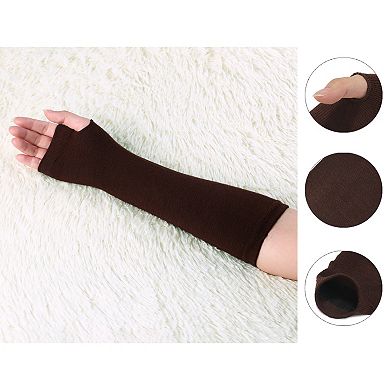 Women's Arm Warmers Winter Elbow Length Long Fingerless Gloves