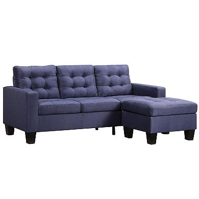 F.c Design Elegant Sectional Sofa With Reversible Chaise