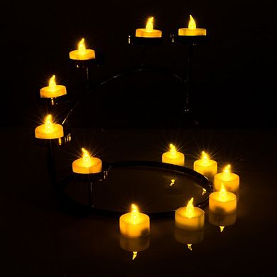 24pcs LED Tealight Timer Candles Battery Operated Flickering