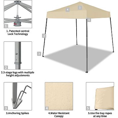 Crown Shades Top Instant Pop Up Canopy W/carry Bag