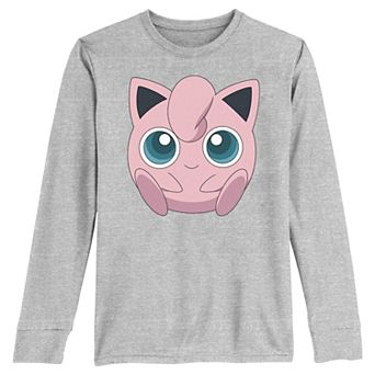 Boys 8-20 Pokemon Sitting Jigglypuff Long Sleeve Tee