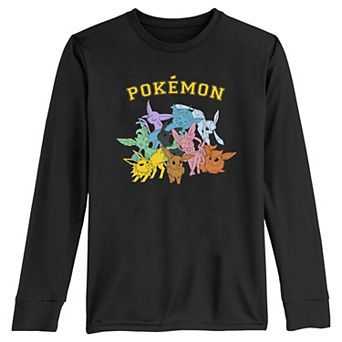 Boys 8-20 Pokemon Eeveelutions Group Long Sleeve Tee