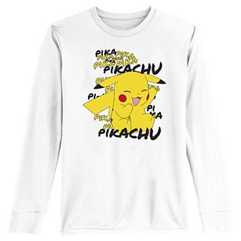 Boys 8-20 Pokemon Pikachu Laughing Long Sleeve Tee