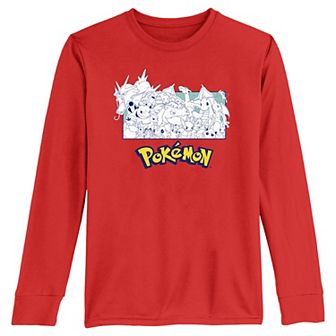 Boys 8-20 Pokemon OG Team Long Sleeve Tee