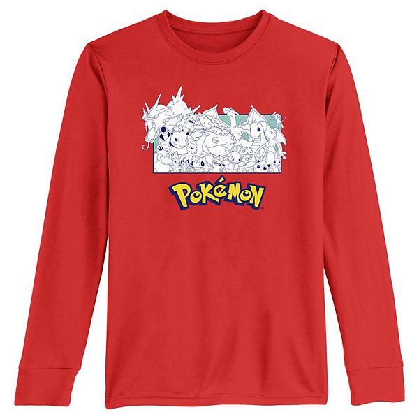 Boys 8-20 Pokemon OG Team Long Sleeve Tee