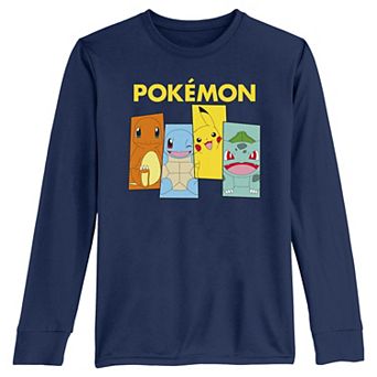 Boys 8-20 Pokemon Portraits Long Sleeve Tee