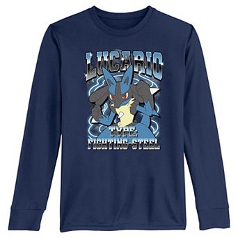 Boys 8-20 Pokemon Lucario Long Sleeve Tee