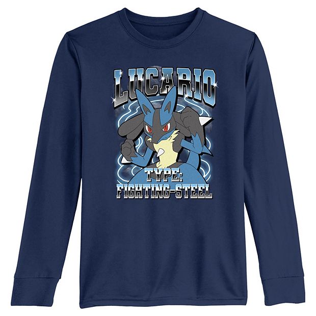 Boys 8-20 Pokemon Lucario Long Sleeve Tee