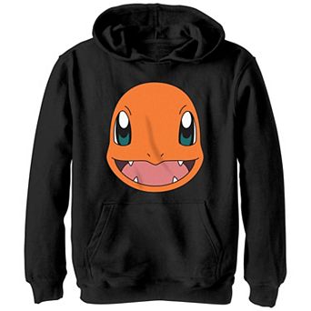 Boys Pokemon Charmander Smiley Face Graphic Hoodie