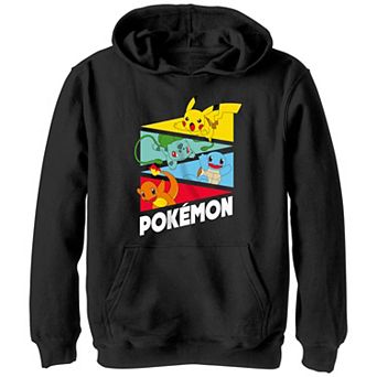Boys Pokemon Starters In Action Graphic Hoodie