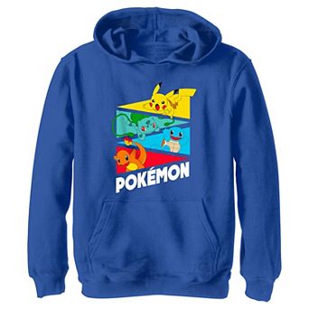 Boys Pokemon Starters In Action Graphic Hoodie