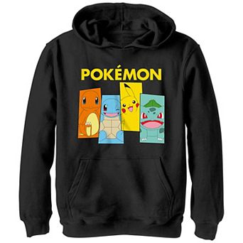 Boys Pokemon Classic Starter Portraits Graphic Hoodie