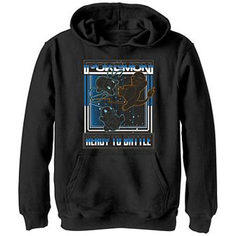 Boys Pokemon Starters Ready To Battle Graphic Hoodie