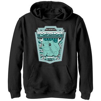Boys Pokemon Bulbasaur Badge Graphic Hoodie