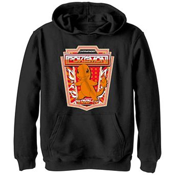Boys Pokemon Charmander Badge Graphic Hoodie