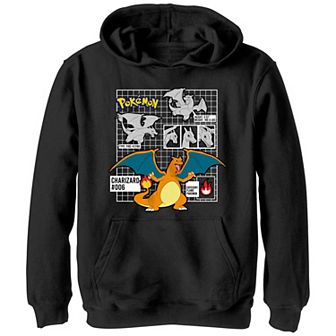Boys Pokemon Charizard Description Graphic Hoodie
