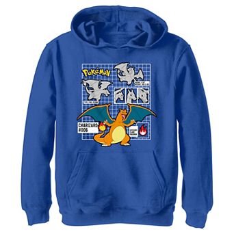 Boys Pokemon Charizard Description Graphic Hoodie
