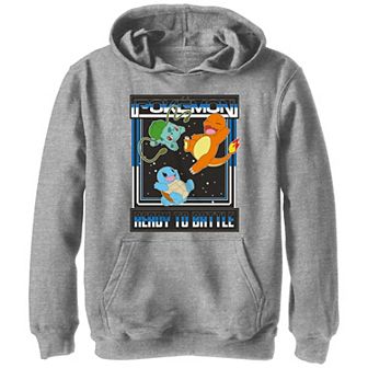 Boys Pokemon Starter Pack Ready To Battle Graphic Hoodie
