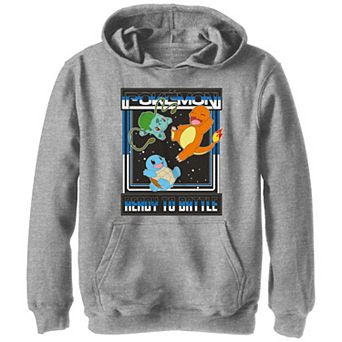 Boys Pokemon Starter Pack Ready To Battle Graphic Hoodie