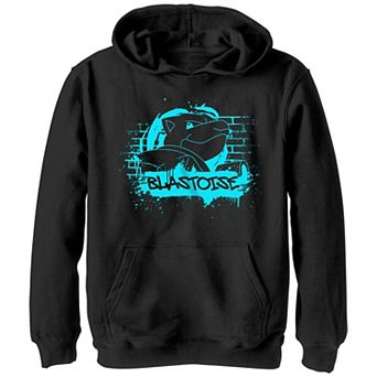 Boys Pokemon Blastoise Graffiti Graphic Hoodie