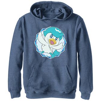 Boys Pokemon Quaxly Stamp Graphic Hoodie