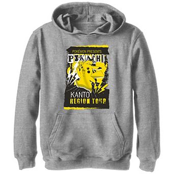 Boys Pokemon Pikachu Region Tour Poster Graphic Hoodie