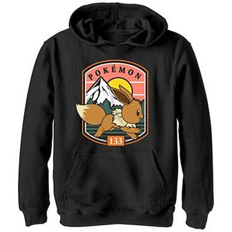 Boys Pokemon Eevee Running Stamp Graphic Hoodie