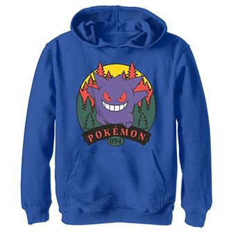 Boys Pokemon Gengar Attack Graphic Hoodie