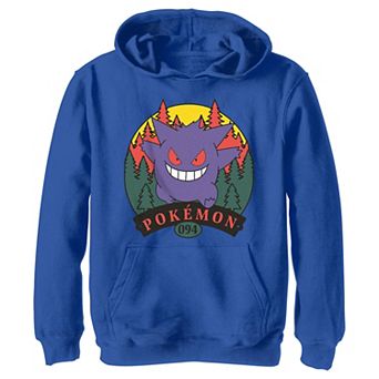 Boys Pokemon Gengar Attack Graphic Hoodie