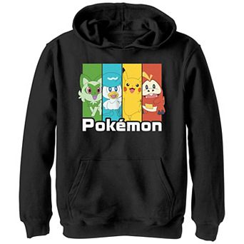 Boys Pokemon New Starters Banners Graphic Hoodie