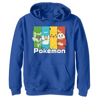 Boys Pokemon New Starters Banners Graphic Hoodie