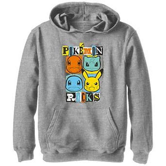 Boys Pokemon Starters Rocks Graphic Hoodie